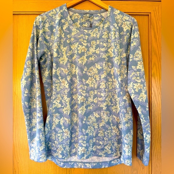 Patagonia Capilene Midweight Floral Long Sleeve Pullover Baselayer / large - Picture 1 of 14